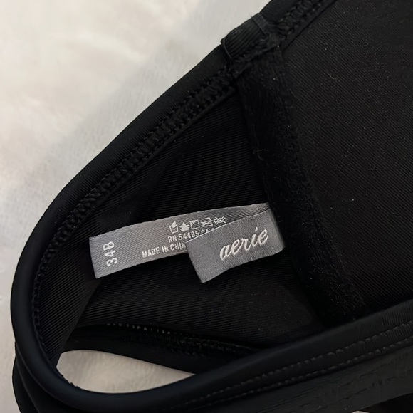 Black push up Aerie bikini top. Size 34B or M. - Picture 3 of 3